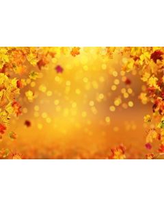 Leowefowa Dreamy Autumn Maple Tree Leaves Bokeh Backdrop 5x3ft Photography Backgroud Shiny Halos Orange Backgroud Fall Season Scene Outdoor Leisure Holiday Thanksgiving Deco