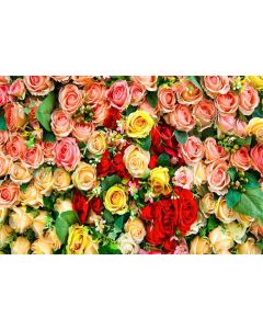 Leowefowa 7x5FT Sweet Bridal Shower Backdrop Blooming Fresh Rose Flowers Backdrops for Photo Background Romantic Wedding Ceremony Girls Kids Happy Father's Day Party Studio Props